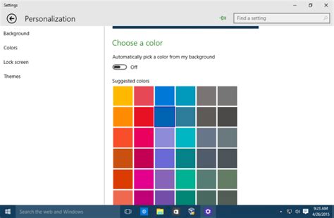 Change Windows 10 window color and appearance