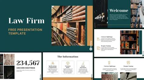 Law Firm PPT Presentation Template - EaTemp