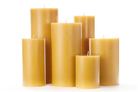 Large Yellow Pillar Candles