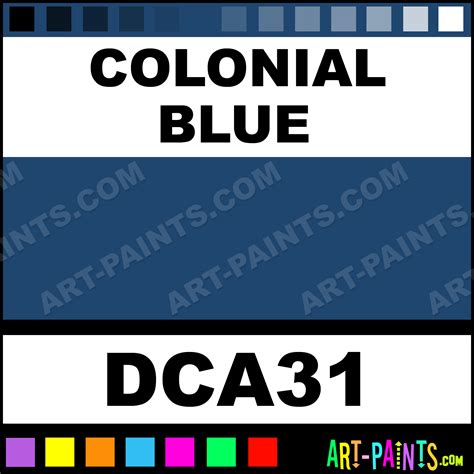 Colonial Blue Crafters Acrylic Paints - DCA31 - Colonial Blue Paint ...