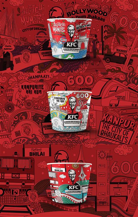 KFC BUCKET DESIGN - 600 STORES CAMPAIGN CELEBRATION on Behance