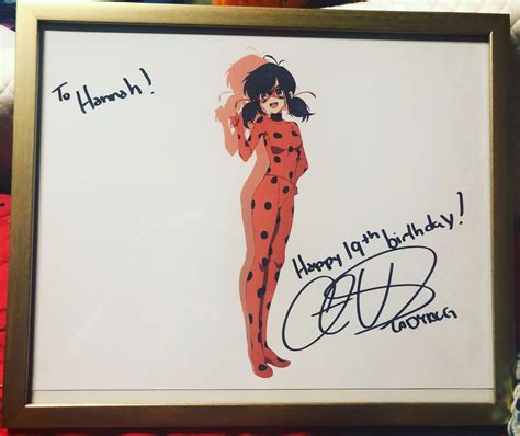 My autograph from Cristina vee (aka: ladybug) finally came today. I am ...