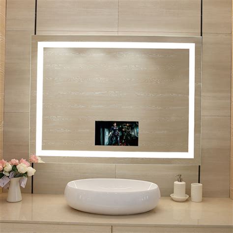 LED Illuminated TV Mirror for Bathroom