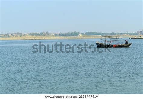 Boating Yamuna Sangam City Prayagraj Allahabad Stock Photo 2133997419 ...