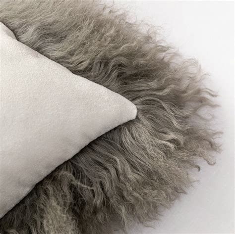 Sheepskin Pillow Luxury Soft Decorative Fur Shearling Throw Cushions - Warmly Home