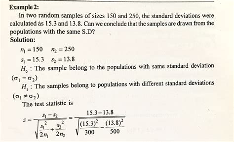 statistics - How to decide on the standard error for difference of standard deviations ...