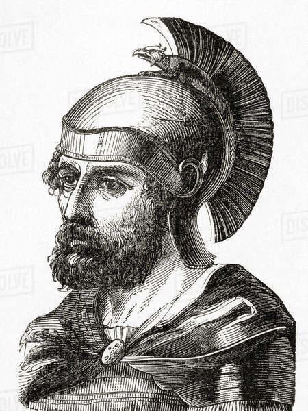 Hamilcar Barca or Barcas, c. 275 – 228 BC. Carthaginian general and statesman and father of ...