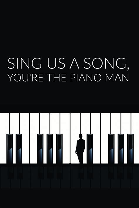 Poster Piano Man, Billy Joel Lyrics - Etsy