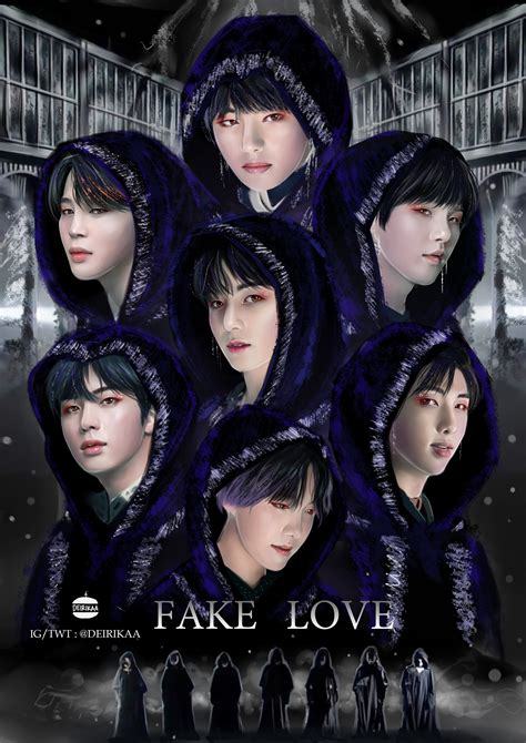 Bts Fake Love Art | Hot Sex Picture