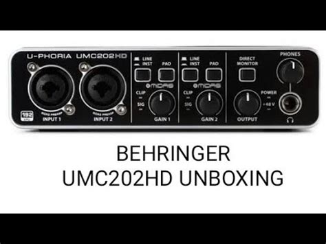 BEHRINGER UMC202HD Unboxing Review (indonesia) - YouTube