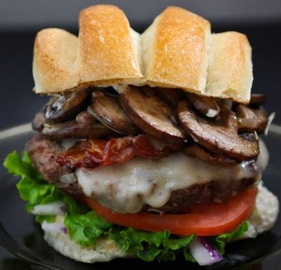 bacon mushroom swiss burger recipe