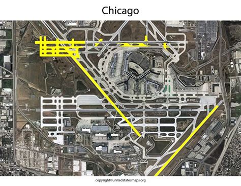 Chicago Airport Map | Chicago O'Hare Airport Map Terminals