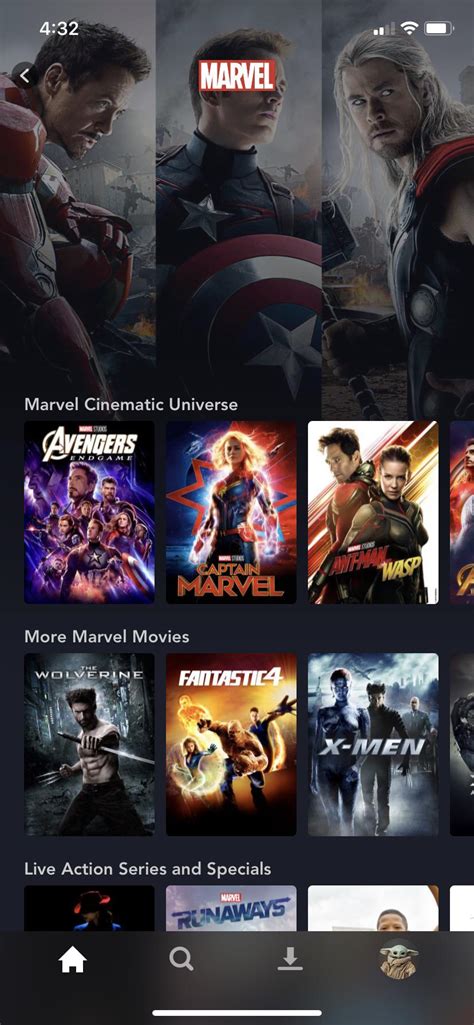 Disney+ has labeled the Fox Marvel films as “More Marvel Movies” with the Disney Marvel films ...