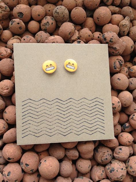 Gritting teeth emoji earrings ($22) | Emoji Gifts | POPSUGAR Tech Photo 29