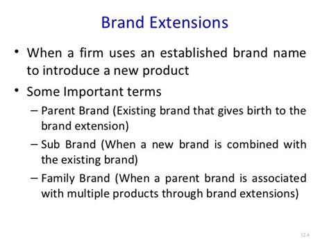 Brand extensions