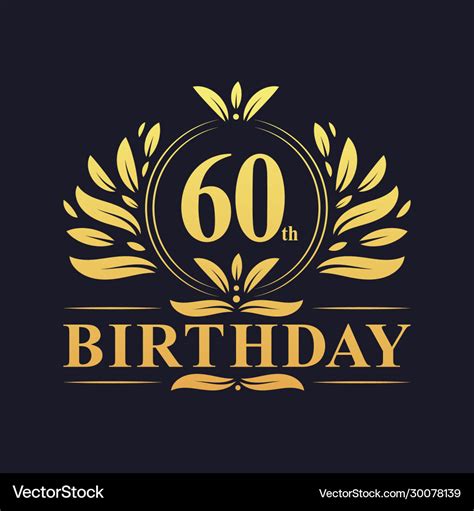 Happy 60th Birthday Logo