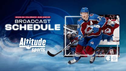 ALTITUDE SPORTS ANNOUNCES 2023-24 COLORADO AVALANCHE BROADCAST SCHEDULE ...