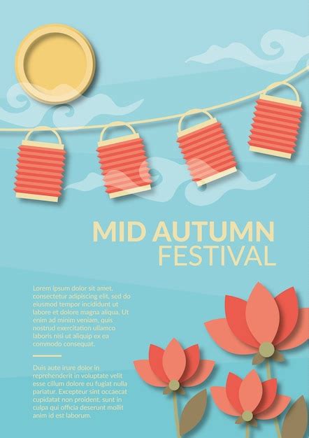 Invitation to the mid-autumn festival Vector | Free Download