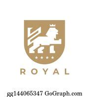 690 Royalty Free Royal Heraldry Lion Crest Logo Vectors - GoGraph