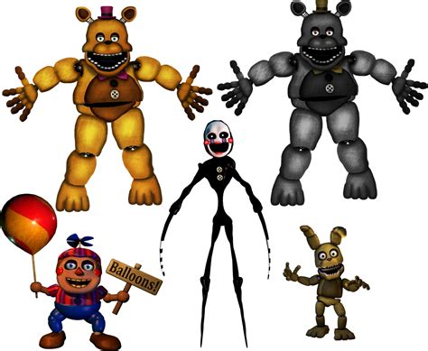 Fixed Nightmare Animatronics part2 by LivingCorpse7 on DeviantArt