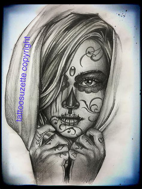 santa muerte tattoo design by tattoosuzette on DeviantArt