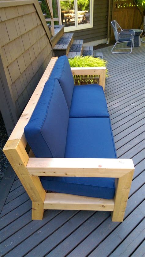 DIY Modern Rustic Outdoor Sofa Inspired by RH Merida Hello, again! Ok, it has been ages since I ...