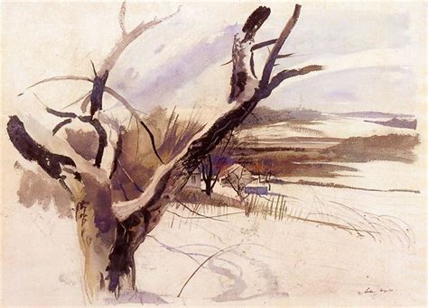 Winter Farm Scene - Andrew Wyeth - WikiArt.org