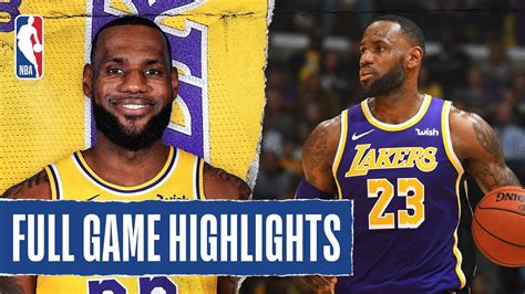 WARRIORS at LAKERS | FULL GAME HIGHLIGHTS | November 13, 2019 - YouTube