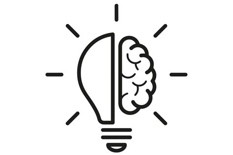 idea brain icon on transparent background 17784935 PNG