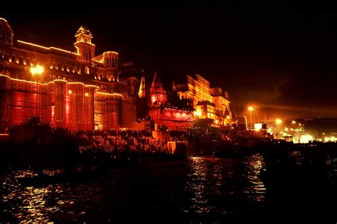 Varanasi ghats at night Photograph by Nilu Mishra