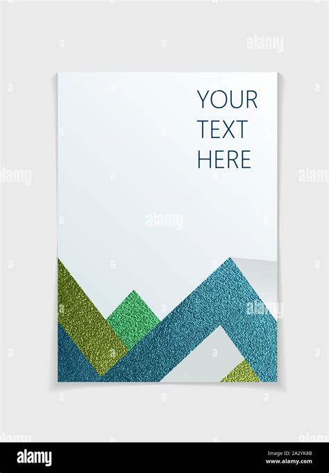 Brochure with modern colorful geometric elements. Cover page design ...