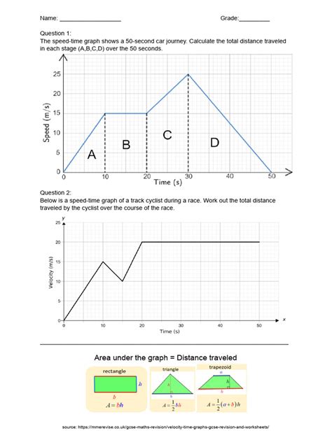 Speed-Time Graph | PDF