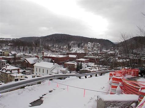 Cliff Street View of Downtown Montpelier, Vermont | Vermont winter, Vermont, Montpelier