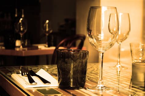 Table And Wine Glass Free Stock Photo - Public Domain Pictures