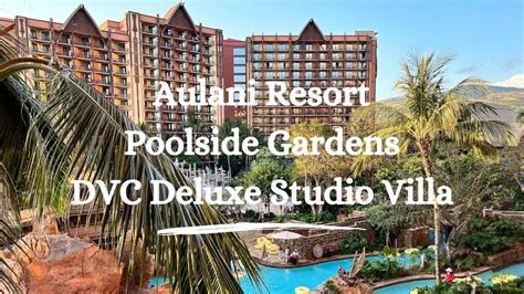 Disney's Aulani Resort | Poolside Gardens View Deluxe Studio Villa ...