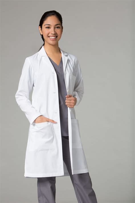 Lab Coats 7156 - Women's Long Lab Coat - Henry Ford Health Uniform Apparel