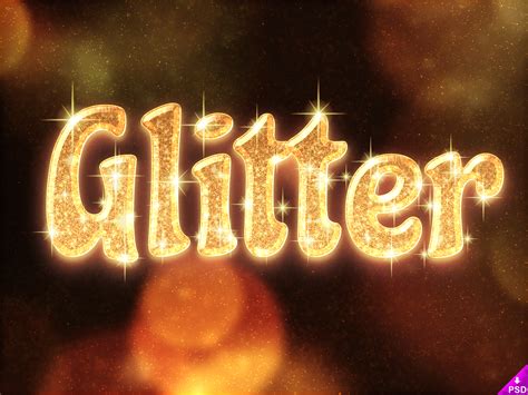 Glitter Text Style Freebie PSD (1) | Images :: Behance