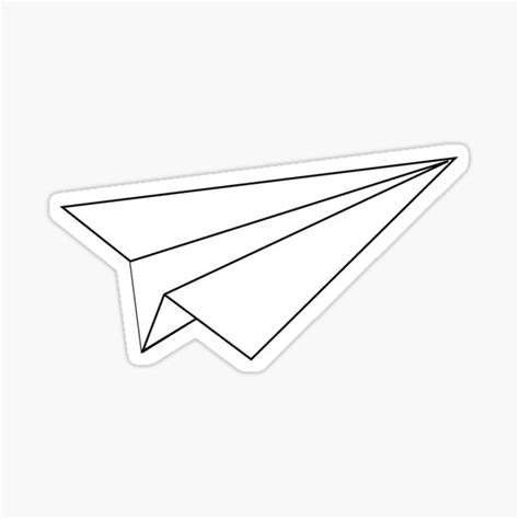 "Paper Airplane Sticker" Sticker for Sale by savagedesigns | Redbubble