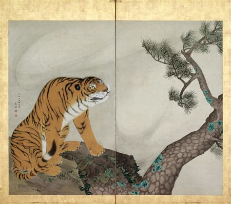 Tiger and Dragon: Tiger, 1781 by Maruyama Okyo - Paper Print - DIA ...