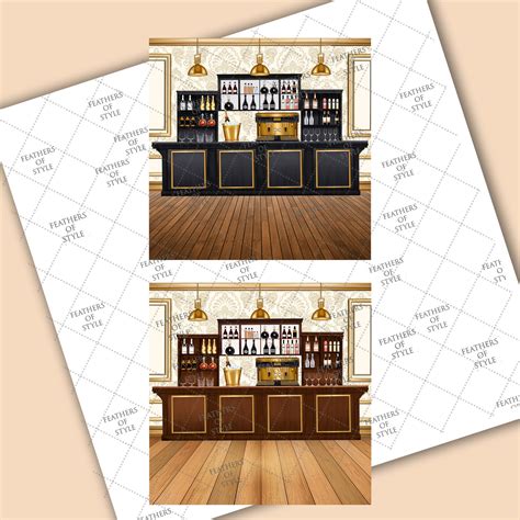 Bar Scene Bar Illustration Bar Clipart Bar Background - Etsy Canada