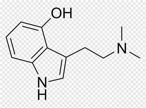 N, n-dimetiltriptamina molécula 5-meo-dmt droga serotonina psicodélica ...