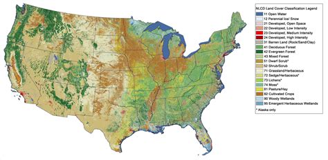 Land Cover of the contiguous United States [3379x1658] : r/MapPorn