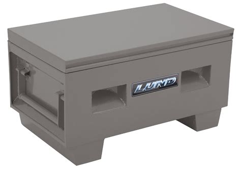 Lund 60-Inch Heavy-Duty Job Site Box, 16-Ga. Steel, Grey