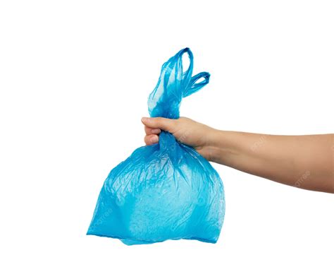 On A White Background A Hand Grasps An Unoccupied Blue, Garbage, Hand, Up PNG Transparent Image ...