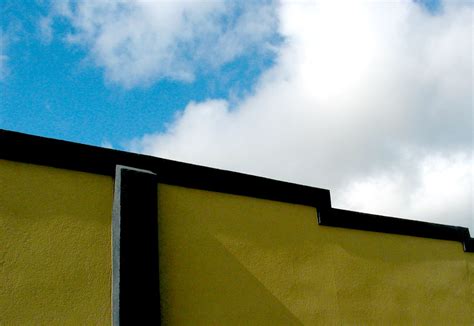 Blue Sky Clouds Brown Yellow Wall Building Downtown | Flickr