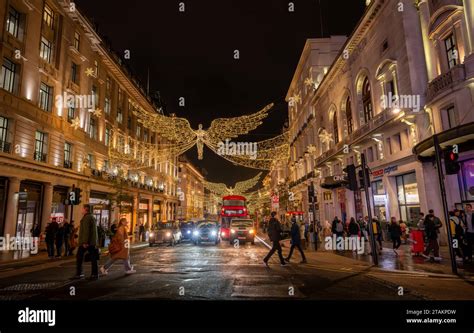 London, UK - Nov 20 2023: Regent Street St James's in central London ...