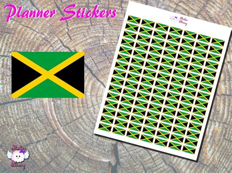 Jamaican Flag Planner Stickers - Sticker Whimsy