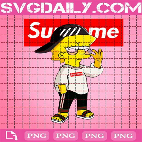 Bart Simpson Supreme Png - Svgdaily Daily Free Premium Svg Files