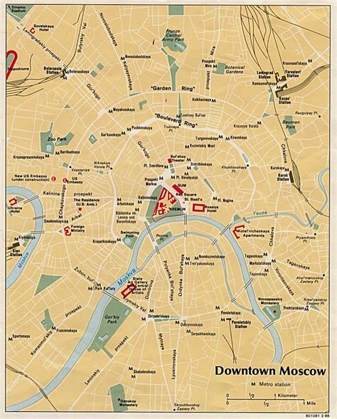 Moscow Map - Russia