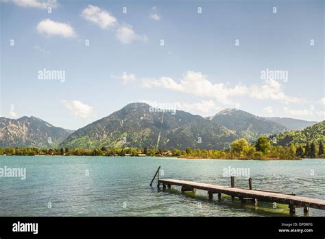 Pier on Lake Tegernsee, Bavaria, Germany Stock Photo - Alamy